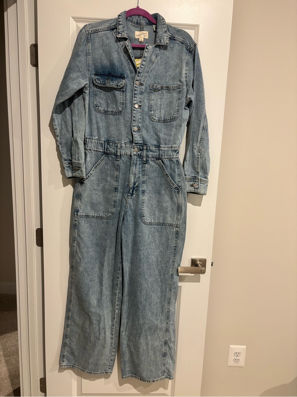 Universal Thread Light Blue Denim Jumpsuit